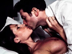 お尻, フェラチオ, 茶髪の, バック, ラティーナ, なめる, オマンコ, ティーン