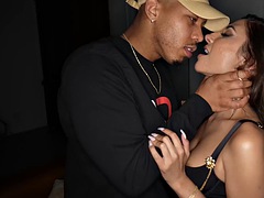 Pijpbeurt, Bruinharig, Sperma in gezicht, Likken, Ondergoed, Tieten likken