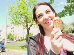 Euro Tease Licks Cock