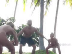 デカ尻, ブロンド, 毛深い, ラティーナ, オマンコ, ガリガリ, タトゥー, オッパイの