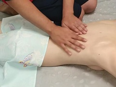 Culo, Clitoris, Masaje, Tetas naturales, Aceite, Pequeña, Flaco, Tetas