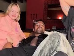 素人, デカチン, ブロンド, フェラチオ, 手コキする, ハードコア, 異人種間, 三人