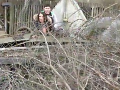 Amateur, Tetas grandes, Alemán, Al aire libre