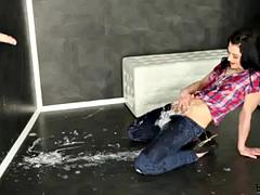 Tussi, Wohlbeleibte schöne frauen, Blasen, Flasche, Braunhaarige, Spermaladung, Hardcore, Solo