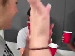 Leie, Armee, Braunhaarige, Spassig, Gruppe, Lesbisch