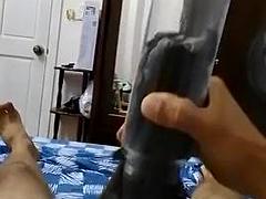 Leie, Grosser schwanz, Erstes mal, Schwul, Masturbation, Muschi, Spielzeuge, Nass