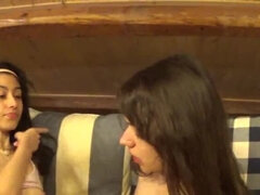 Hot Lesbian Lovers Melody and Sissi Dollscult in Romantic Scissoring and Pussy Licking