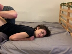 Doigter, Embrassement, Orgasme, Petite femme, Fessée