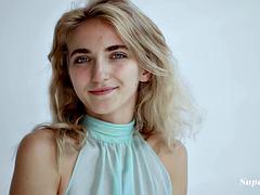 美女, ブロンド, 一人