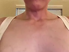 Schönheit, Crossdresser, Lingerie, Masturbation, Reif, Transfrau, Solo, Titten