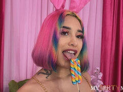 18, デカ尻, デカパイ, フェラチオ, 汚れた　, バック, 女 人男 人, ガリガリ