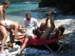 Leie, In den arsch, Strand, Hd, Im freien, Öffentlich, Rau, Schwestern