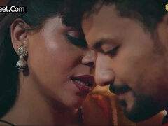 Erotic Indian couple hardcore with hot busty brunette desi babe