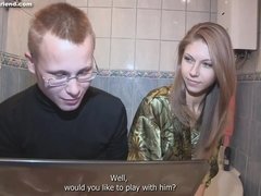 18, 素人, 美女, ブロンド, 彼女, ロシア人, ガリガリ, ティーン