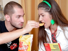 ベッドルーム, デカ尻, フェラチオ, 茶髪の, バック, 自然山雀, ガリガリ, ティーン