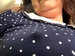 ぽっちゃり, デカパイ, エロ熟女, オナニー, 自然山雀, 一人, オッパイの, 妻
