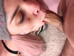 Tussi, Grosser schwanz, Blasen, Bruder, Sperma im mund, Ablutschen