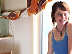 Voeten, Duits, Hardcore, Masturbatie, Kut duiken, Roodharige vrouw, Alleen, Tieten likken