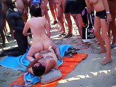 Plage, Gros cul, Compilation, Queue, Groupe, Hd, Mère que j'aimerais baiser, Public