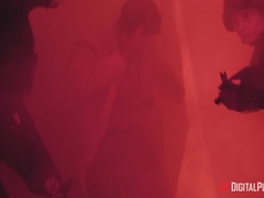 デカパイ, ブロンド, チン, バック, 顔射, 女 人男 人, ハメ撮り, タトゥー