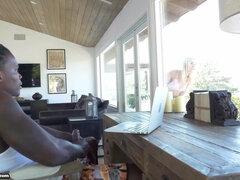 Negro, Rubia, Mamada, Ébano, Interracial, Coño, Flaco, Tetas