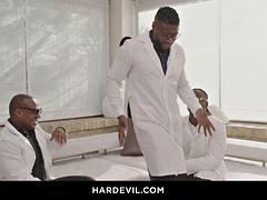 Roccos Sex Clinic Uniform Orgy: Kitana Lure, Aaron Rock, Little Maly, Nelson Mandingo