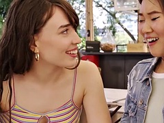 Ersties: hot lesbian babes being naughty in public