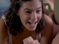 Grosser arsch, Grosse titten, Blasen, Doppelpenetration, Hd, Nippel, Pov, Muschi