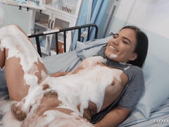 Cul, Dingue, Fétiche des pieds, Lesbienne, Orgasme, Chatte, Nénés, Mouillée
