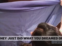 Sara Bork's groom shares his bride with her Russian friends after the wedding