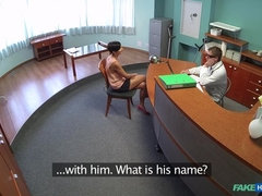 最高, フェラチオ, 巨乳な, なめる, オマンコ, オッパイの, ユニフォーム, のぞき