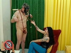 Cfnm, Dominacion femenina, Casero, Humillación, Mascara, Amante, Esclavo, Tren