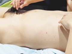 Enthousiasteling, Sperma shot, Handbeurt, Moeder die ik wil neuken, Orgasme