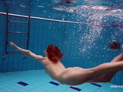 エロティック, フェティッシュ, 公共, ロシア人, 一人, オッパイの, 水中, 濡れ