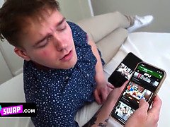 Sexy Milf Sluts Caught Their Stepsons Watching Porn And Pound Them Hardcore Style