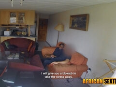 Afrikaans, Enthousiasteling, Grote lul, Zwart, Pijpbeurt, Lul, Huisgemaakt, Interraciaal