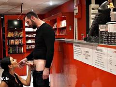 Ania Kinski, the busty and naughty sex shop seller