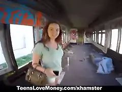 Verga grande, Tetas grandes, Dinero, Al aire libre, Pov, Adolescente, Tetas, Tren