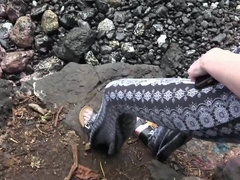 素人, 浴室, ビーチ, ドレス, 彼女, アウトドア, 小柄, のぞき