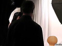 Horny wife finds her man banging a massive ebony BBW in HD