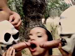 Latina, Skinny, Threesome