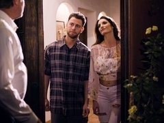 デカ尻, デカパイ, ダブル開発, 手コキする, マッサージ, 淫乱熟女, 3p男男女, 三人