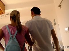 Hunt for pussy in POV: Czech teen 18 gets cuckolded for her hunt