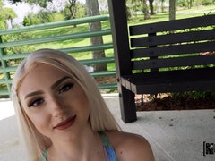 19yo Dylann Vox is sucking the big cock in POV