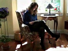 Amateur, Foot fetish, Softcore, Stockings, Tease