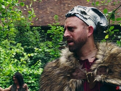 Anaal, Grote mammen, Zwart, Hondjeshouding, Kokhalzen, Hakken, Buiten, String