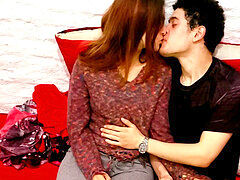 We watched a romantic flick on netflix and we fell in love having fuckfest in your couch