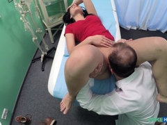 Schwarz, Blasen, Arzt, Hundestellung, Lecken, Krankenschwester, Büro, Muschi