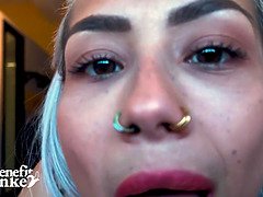 Veronica Leal flaunts her tiny thong & takes on a massive cock in HD