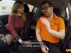 Nana, Grosse bite, Noire, Blonde, Voiture, Queue, Jarretelles, Serré